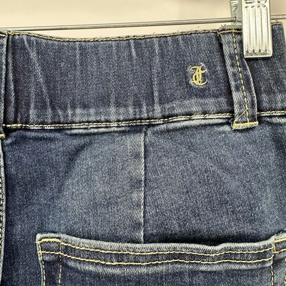 Juicy Couture Malibu Flare Jeans Size 26 Women Dark Wash Distressed Stretch